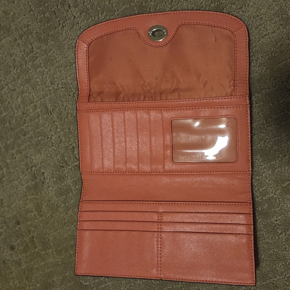 Coach Orange Leather Wallet Classic Design - Picture 5 of 8
